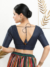Vamas Iconic V Neck Silk Blouse