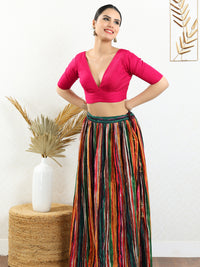 Vamas Iconic V Neck Silk Blouse