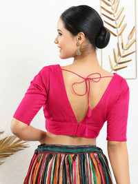 Vamas Iconic V Neck Silk Blouse