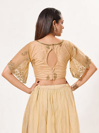 Net Umbrella Sleeves Blouse