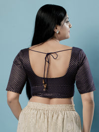 Brocade Paisley Butti Round Neck Blouse