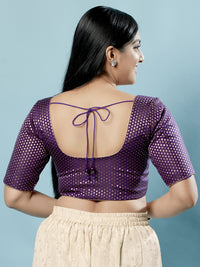 Brocade Paisley Butti Round Neck Blouse