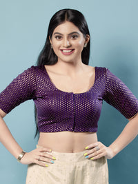 Brocade Paisley Butti Round Neck Blouse