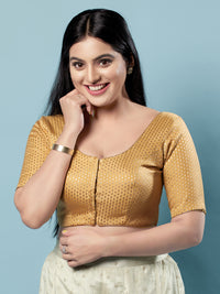 Brocade Paisley Butti Round Neck Blouse