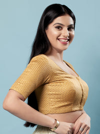 Brocade Paisley Butti Round Neck Blouse
