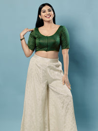 Brocade Paisley Butti Round Neck Blouse