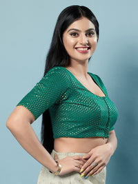 Brocade Paisley Butti Round Neck Blouse