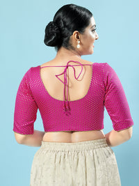 Brocade Paisley Butti Round Neck Blouse