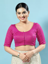 Brocade Paisley Butti Round Neck Blouse