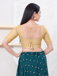 Tissue Lines Round Neck Occasion Wear Blouse