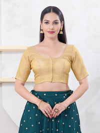 Tissue Lines Round Neck Occasion Wear Blouse