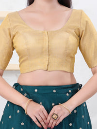 Tissue Lines Round Neck Occasion Wear Blouse