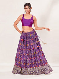 Vamas Taffeta Silk Round Neck Thin Strap Sleeveless Blouse