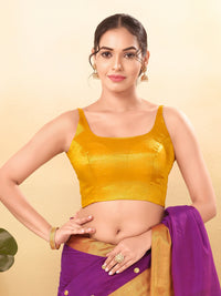 Vamas Shimmer Round Neck Thin Strap Blouse