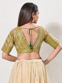 Multi Brocade Waist Yoke Cut Blouse