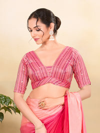 Multi Brocade Waist Yoke Cut Blouse