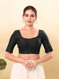 Vamas Flexible Side Stretch Comfort Fit Tafetta Silk Blouse