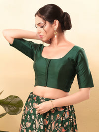 Vamas Flexible Side Stretch Comfort Fit Taffeta Silk Blouse