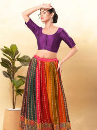 Vamas Flexible Side Stretch Comfort Fit Tafetta Silk Blouse