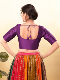 Vamas Flexible Side Stretch Comfort Fit Tafetta Silk Blouse