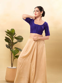 Vamas Flexible Side Stretch Comfort Fit Taffeta Silk Blouse