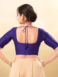 Vamas Flexible Side Stretch Comfort Fit Tafetta Silk Blouse