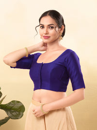 Vamas Flexible Side Stretch Comfort Fit Taffeta Silk Blouse