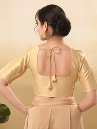 Vamas Flexible Side Stretch Comfort Fit Tafetta Silk Blouse