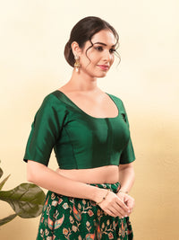 Vamas Flexible Side Stretch Comfort Fit Tafetta Silk Blouse