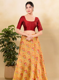 Vamas Flexible Side Stretch Comfort Fit Taffeta Silk Blouse
