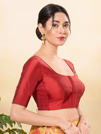 Vamas Flexible Side Stretch Comfort Fit Taffeta Silk Blouse