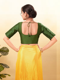 Vamas Flexible Side Stretch Comfort Fit Taffeta Silk Blouse