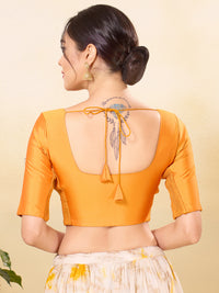 Vamas Flexible Side Stretch Comfort Fit Tafetta Silk Blouse