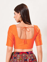 Vamas Flexible Side Stretch Comfort Fit Tafetta Silk Blouse