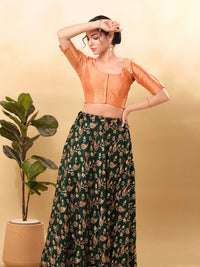 Vamas Flexible Side Stretch Comfort Fit Tafetta Silk Blouse