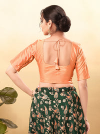 Vamas Flexible Side Stretch Comfort Fit Tafetta Silk Blouse