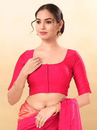 Vamas Flexible Side Stretch Comfort Fit Tafetta Silk Blouse