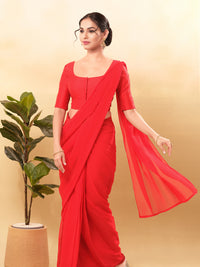 Vamas Flexible Side Stretch Comfort Fit Tafetta Silk Blouse