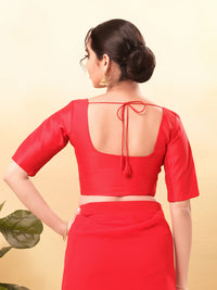 Vamas Flexible Side Stretch Comfort Fit Taffeta Silk Blouse