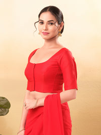 Vamas Flexible Side Stretch Comfort Fit Tafetta Silk Blouse
