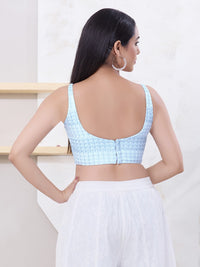 Shifli Round Neck Sleeveless Blouse