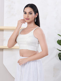 Shifli Round Neck Sleeveless Blouse