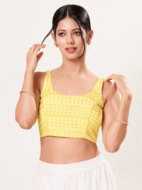 Shifli Round Neck Sleeveless Blouse