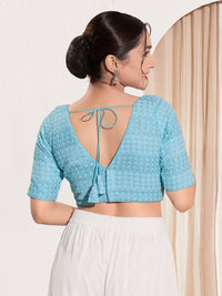 Shifli V Neck Elbow Sleeves Blouse