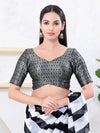 Metallic Tissue Sequence Embroidery Blouse