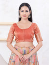 Crush Tissue Border Blouse