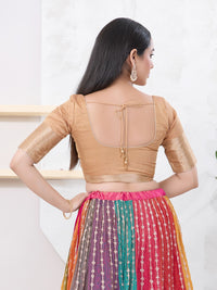 Crush Tissue Border Blouse