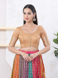 Crush Tissue Border Blouse