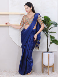 Milti Printed V Neck Shifli Blouse