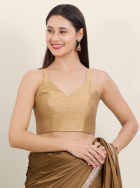 Dupion Silk Plain Spegetti Blouse